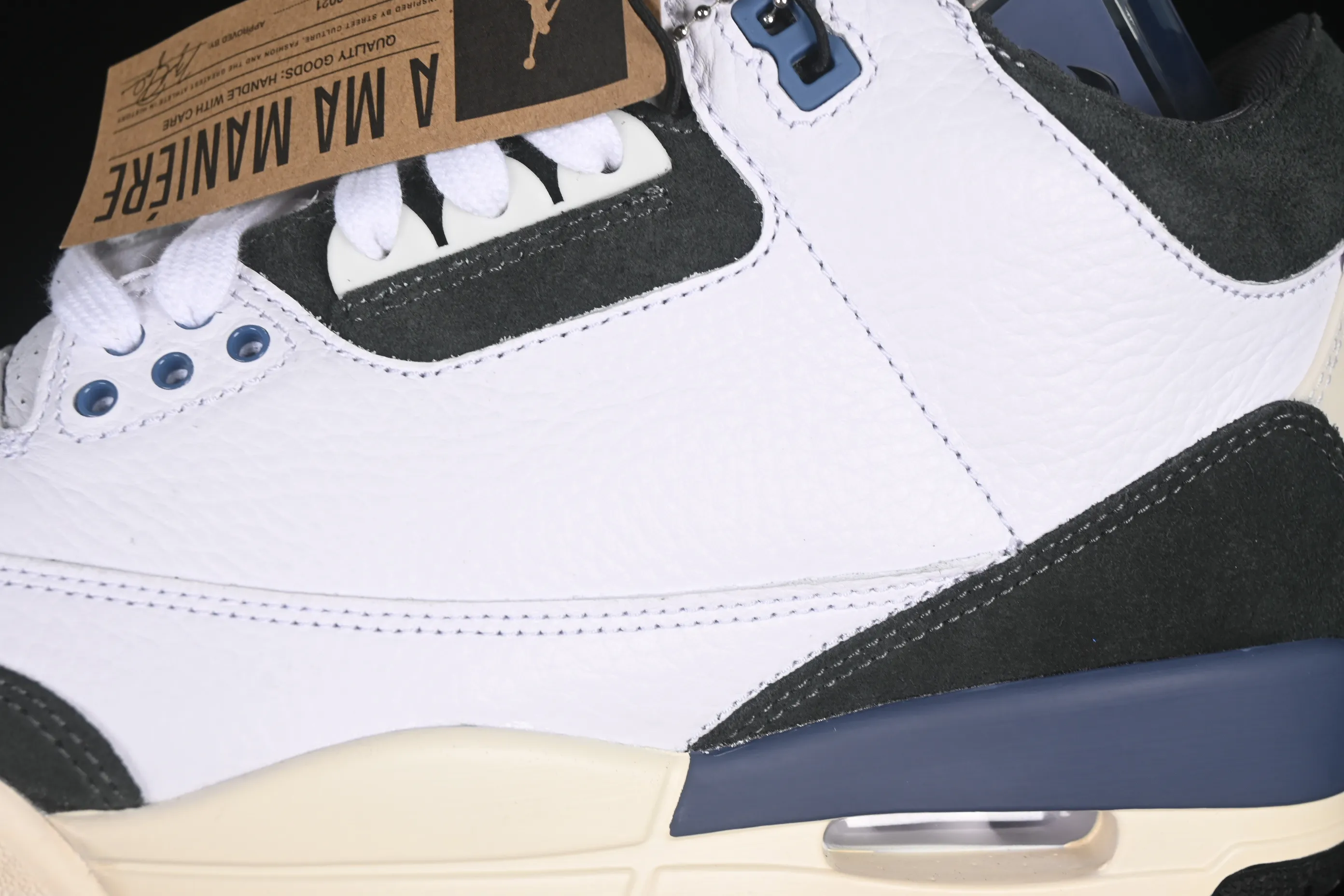 All categories Air Jordan Jordan series basketball shoes Air Jordan 3 LW version Air Jordan 3 Retro OG SP "Diffused Blue" AJ3 Joe 3 white and blue cement HV8571-100